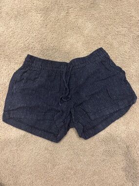 3 shorts in package! Navy Stripe, Black & Coral Women’s Drawstring Shorts